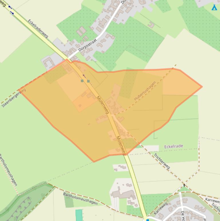 Kaart van postcodegebied 6252NC.