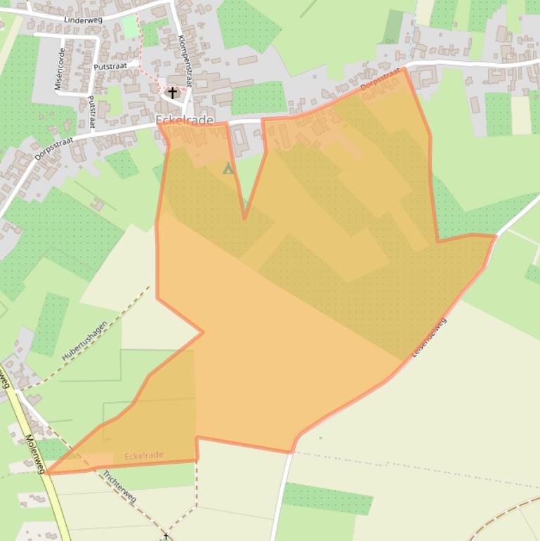 Kaart van postcodegebied 6252NE.