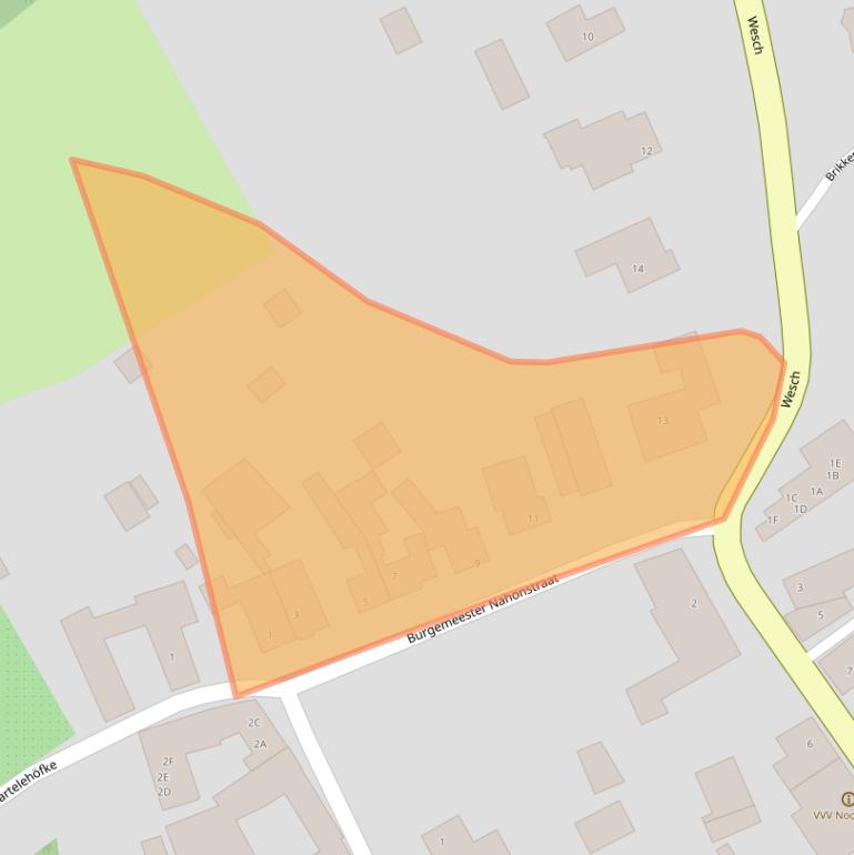 Kaart van postcodegebied 6255AA.