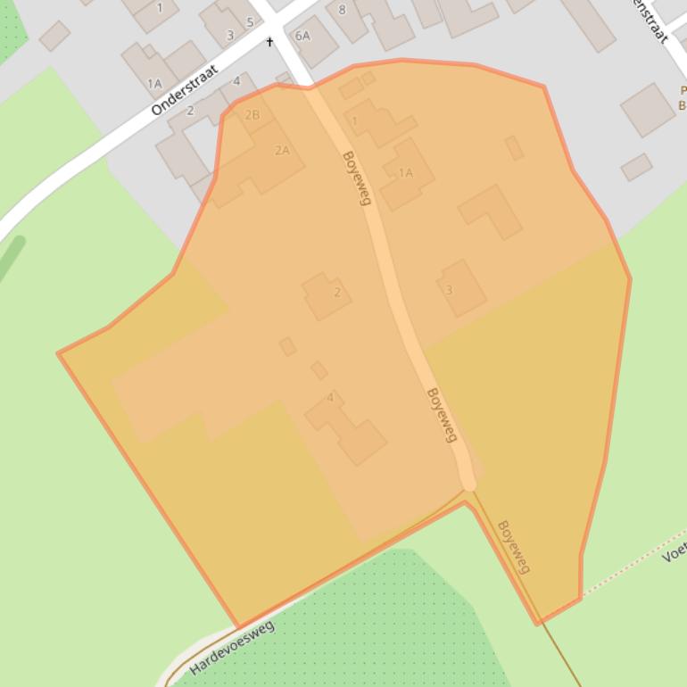 Kaart van postcodegebied 6255AD.