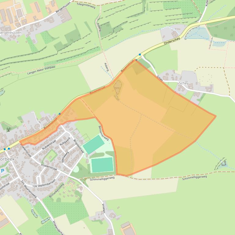 Kaart van postcodegebied 6255AV.