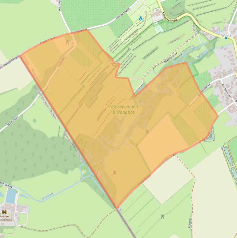 Kaart van postcodegebied 6255NE.