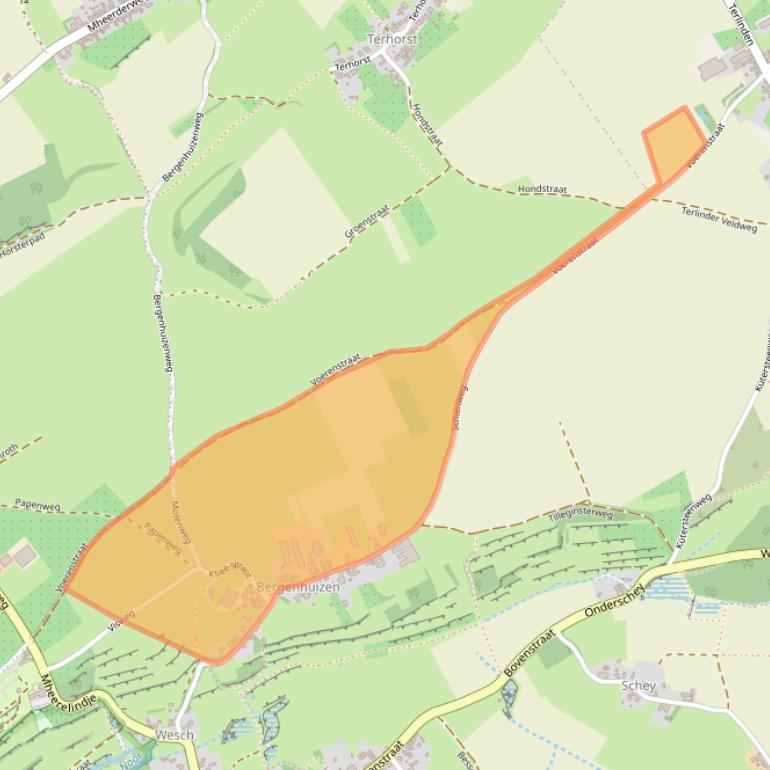 Kaart van postcodegebied 6255NJ.