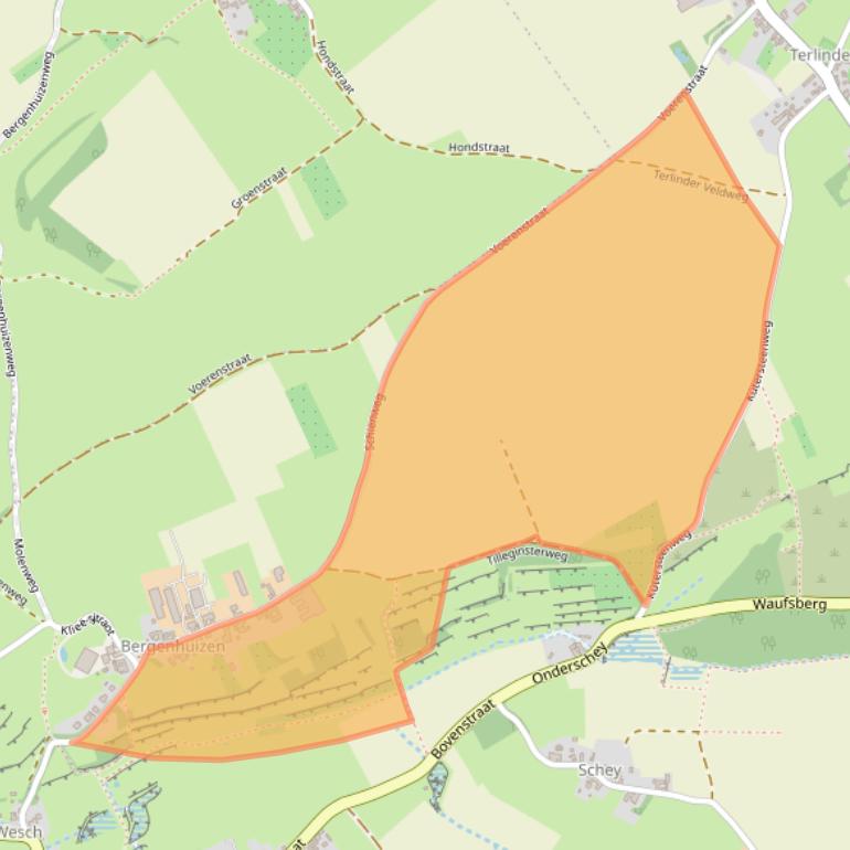 Kaart van postcodegebied 6255NK.