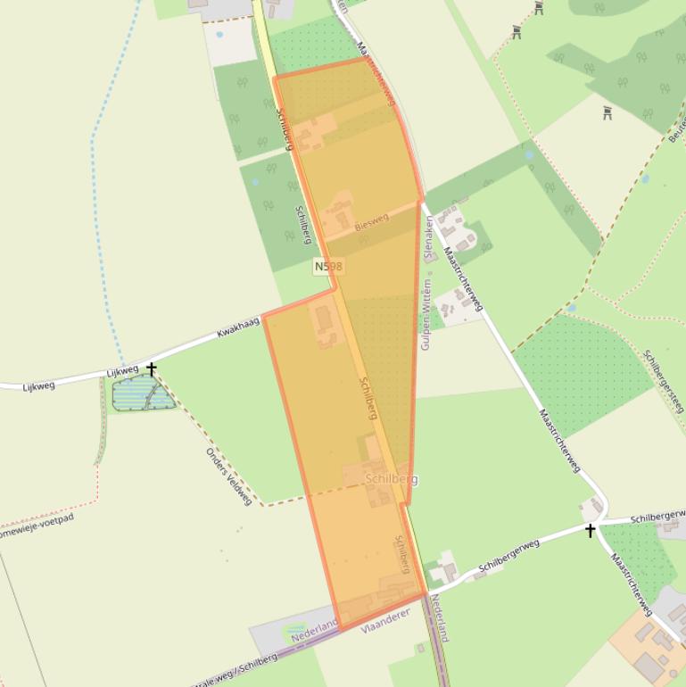 Kaart van postcodegebied 6255NR.