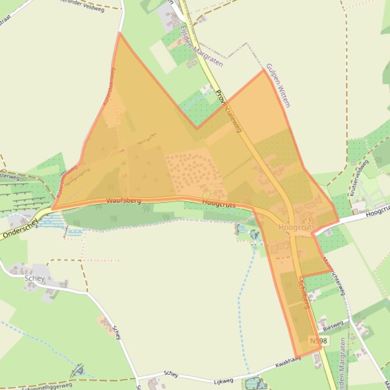 Kaart van postcodegebied 6255NS.