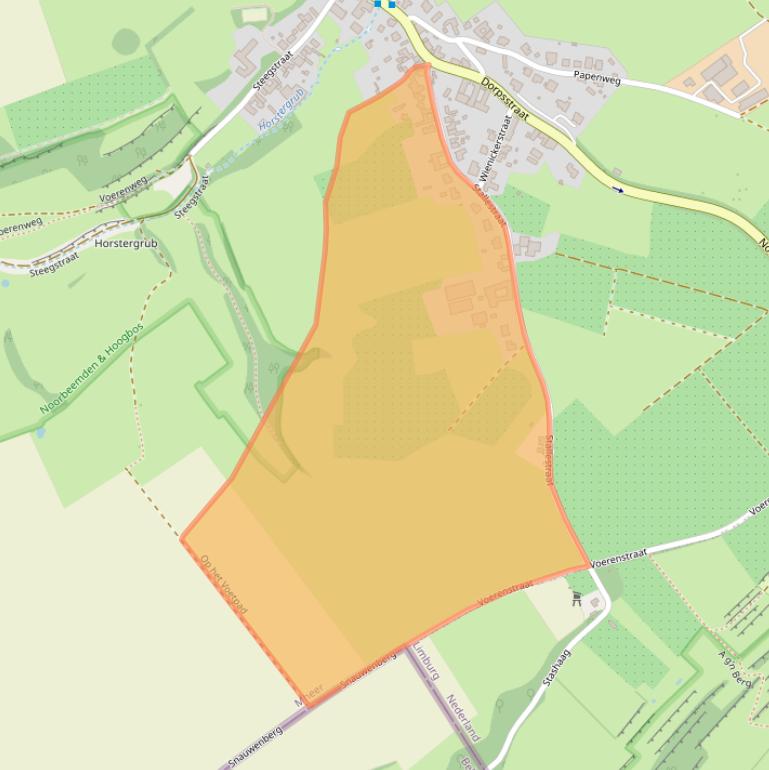 Kaart van postcodegebied 6261ND.