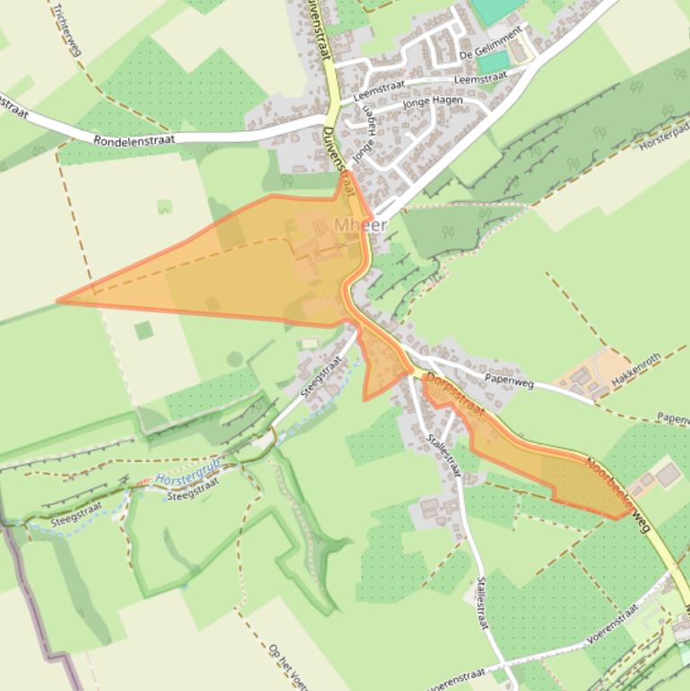 Kaart van postcodegebied 6261NJ.