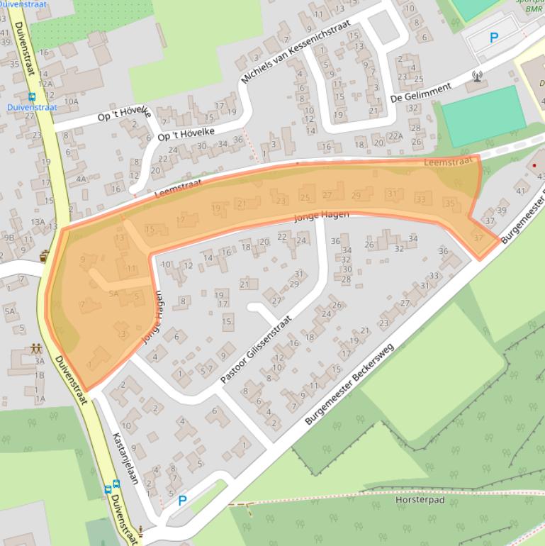 Kaart van postcodegebied 6261NM.