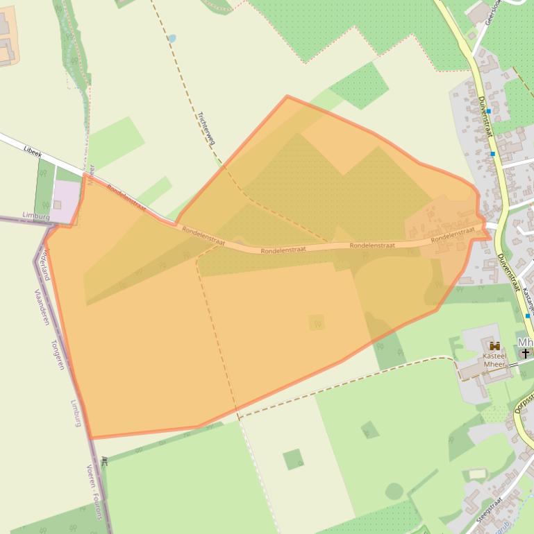 Kaart van postcodegebied 6261NP.