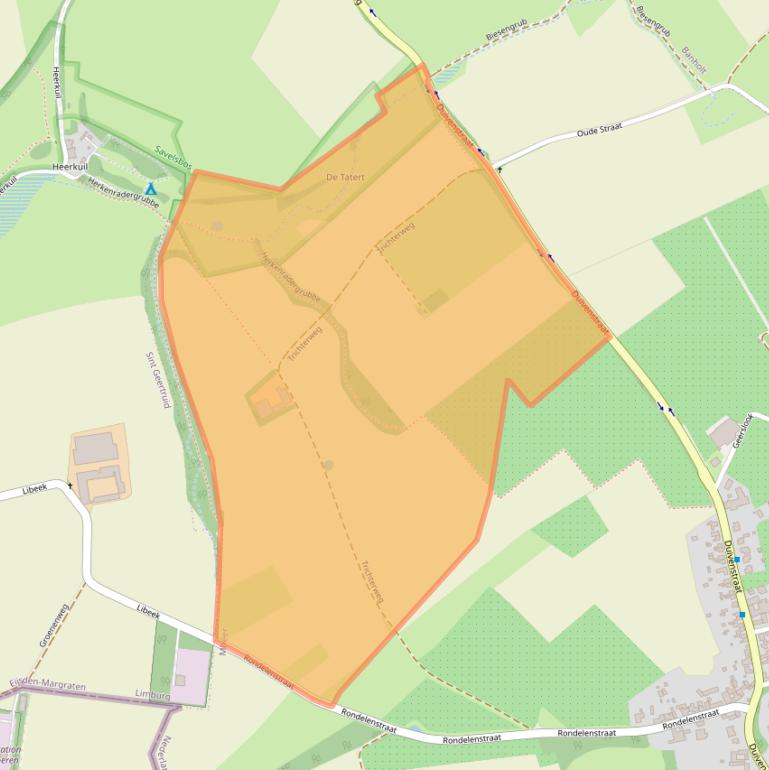 Kaart van postcodegebied 6261NR.