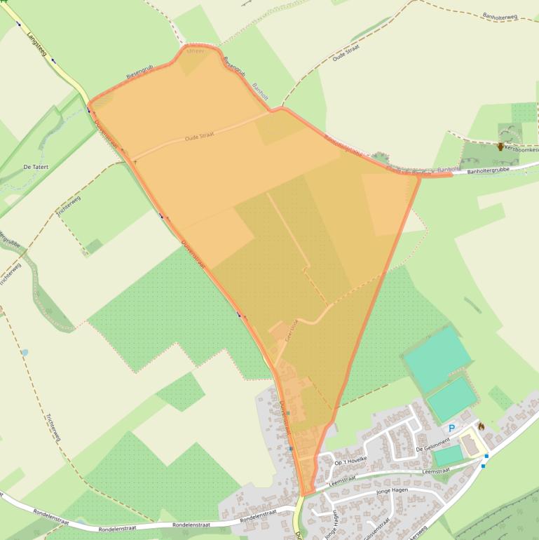 Kaart van postcodegebied 6261NT.