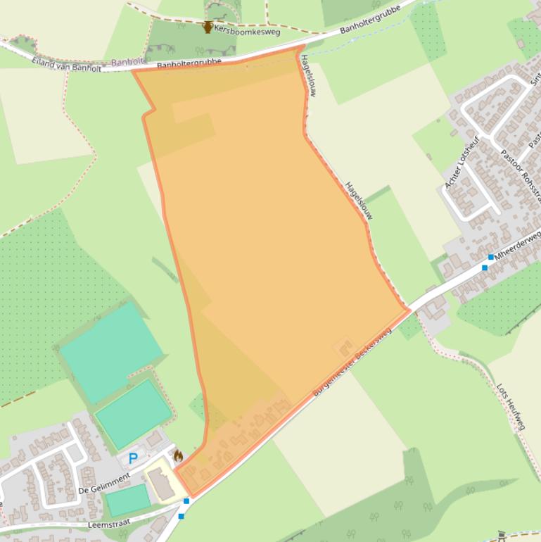 Kaart van postcodegebied 6261NZ.