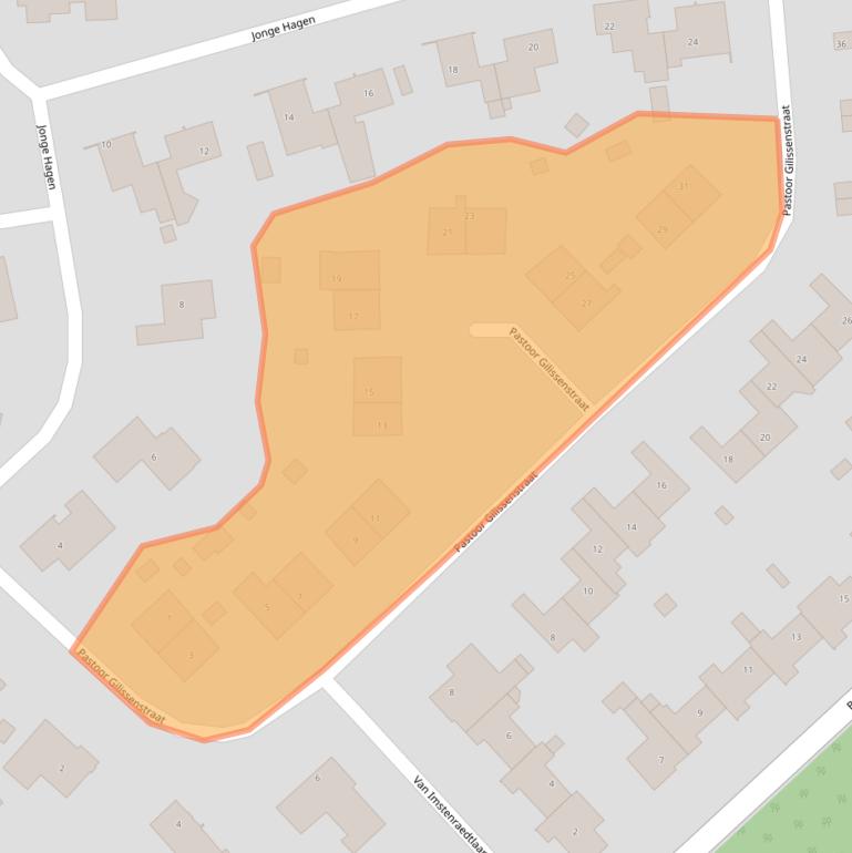 Kaart van postcodegebied 6261PB.