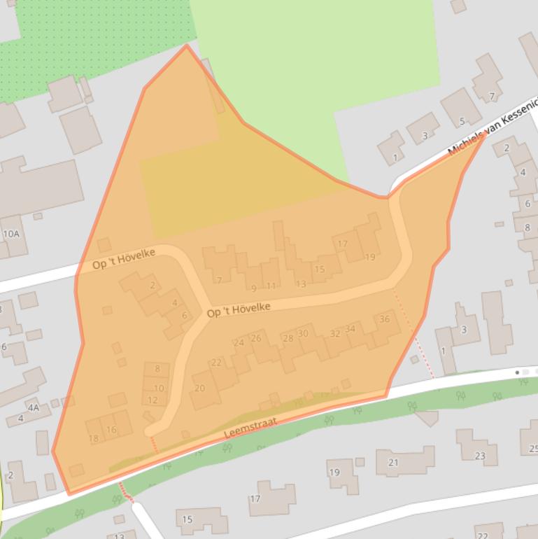 Kaart van postcodegebied 6261PC.