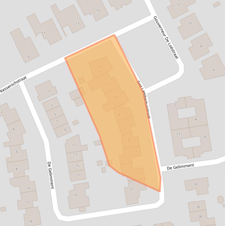 Kaart van postcodegebied 6261PG.