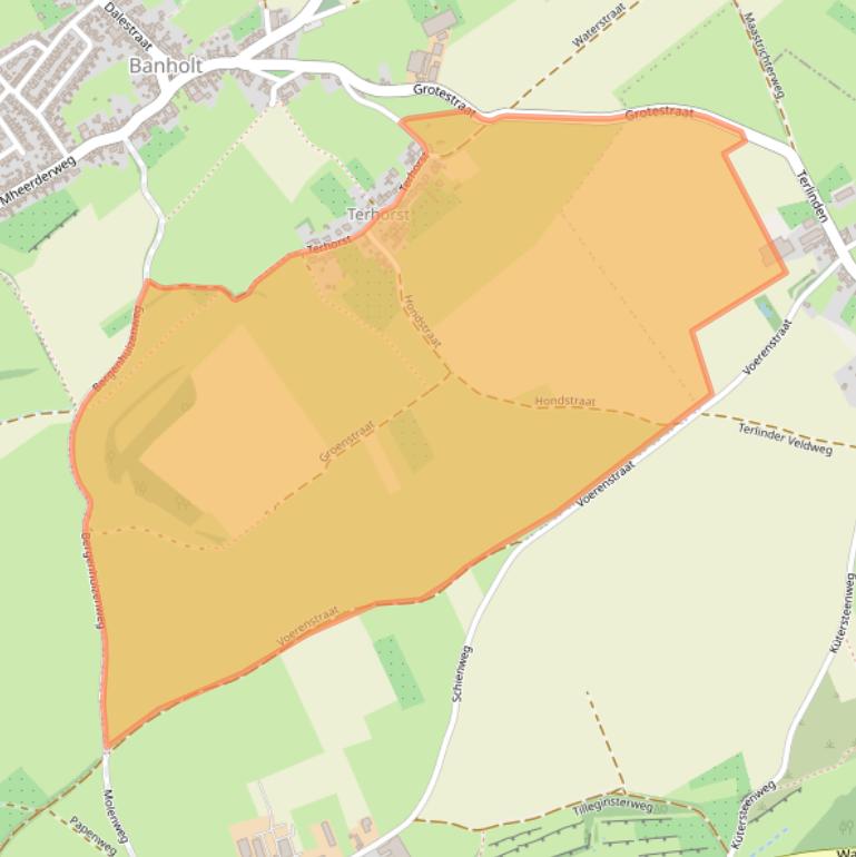 Kaart van postcodegebied 6262NA.