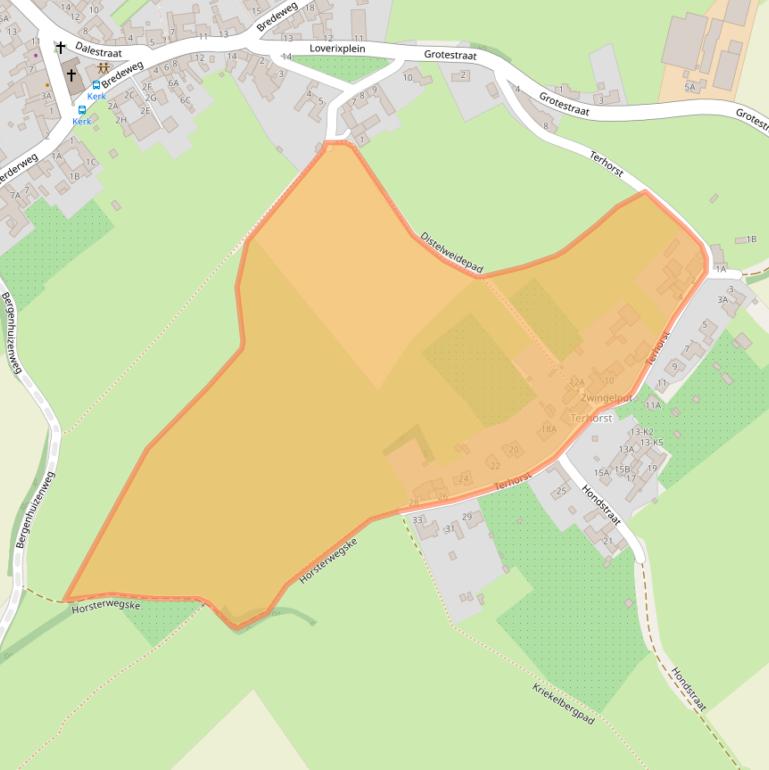 Kaart van postcodegebied 6262NB.