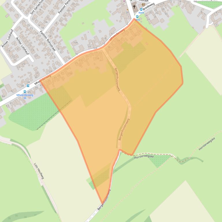 Kaart van postcodegebied 6262ND.