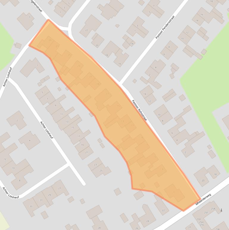 Kaart van postcodegebied 6262NL.