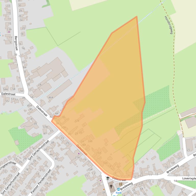 Kaart van postcodegebied 6262NM.