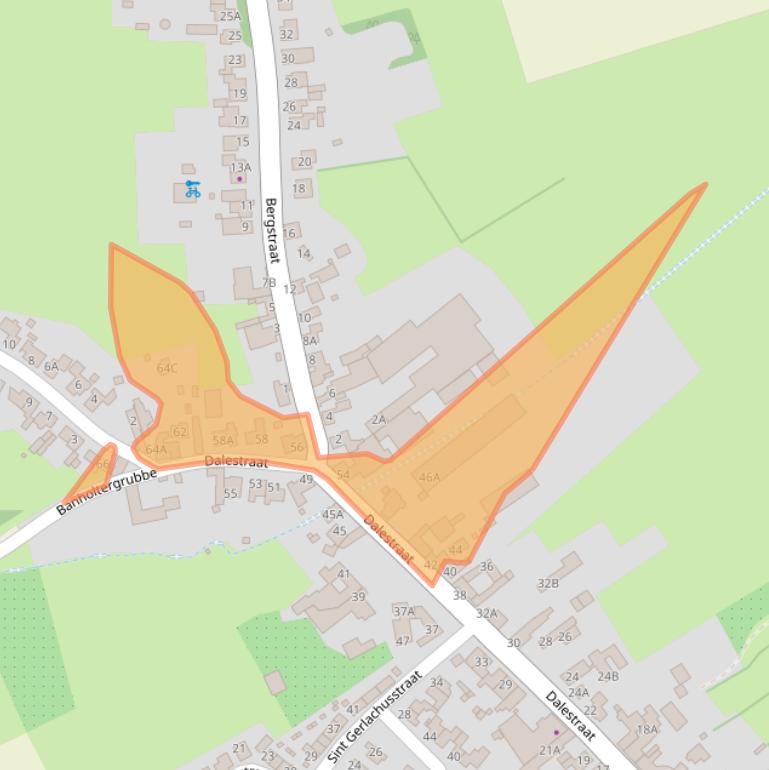 Kaart van postcodegebied 6262NN.