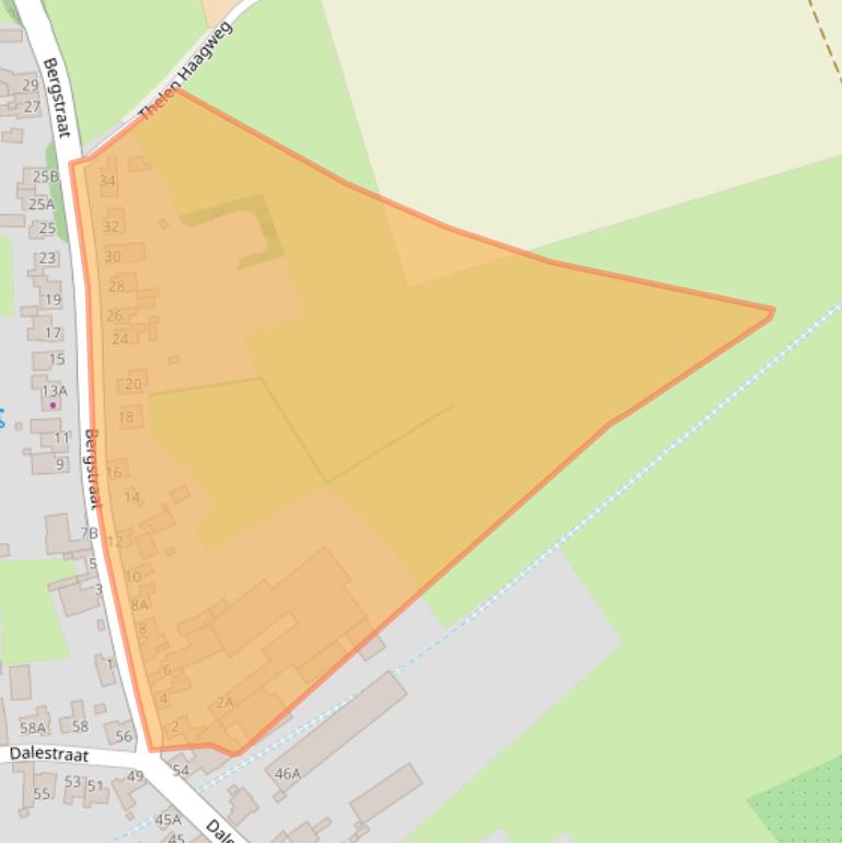 Kaart van postcodegebied 6262NT.