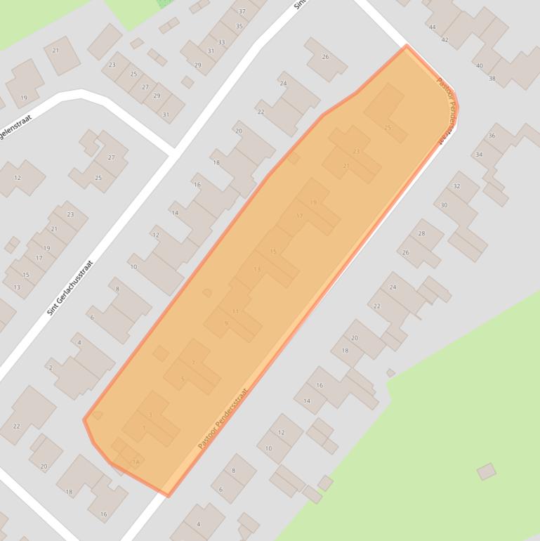 Kaart van postcodegebied 6262PB.