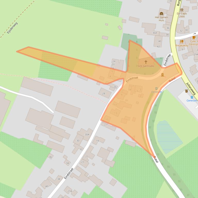 Kaart van postcodegebied 6265AC.