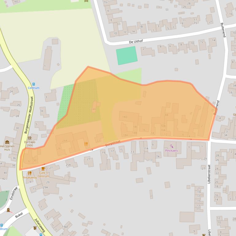 Kaart van postcodegebied 6265AL.