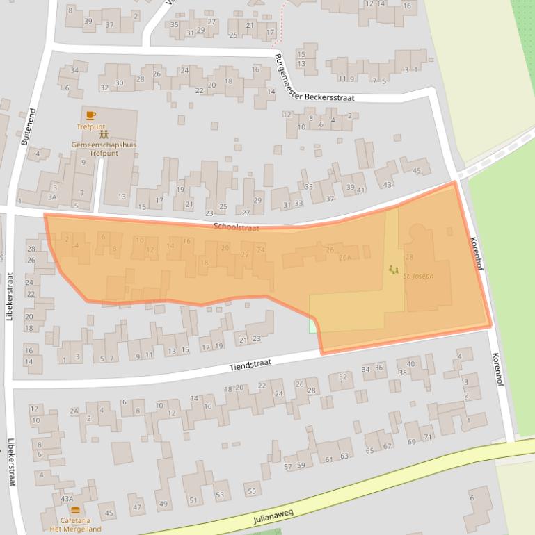 Kaart van postcodegebied 6265AS.