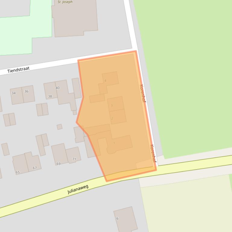 Kaart van postcodegebied 6265AT.