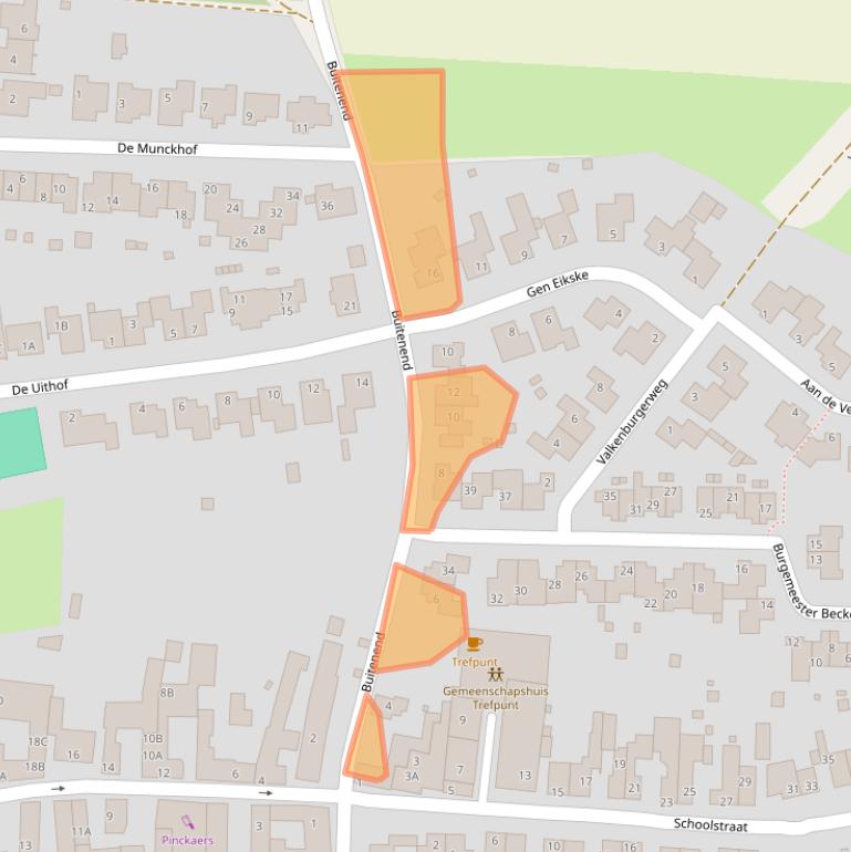 Kaart van postcodegebied 6265BA.