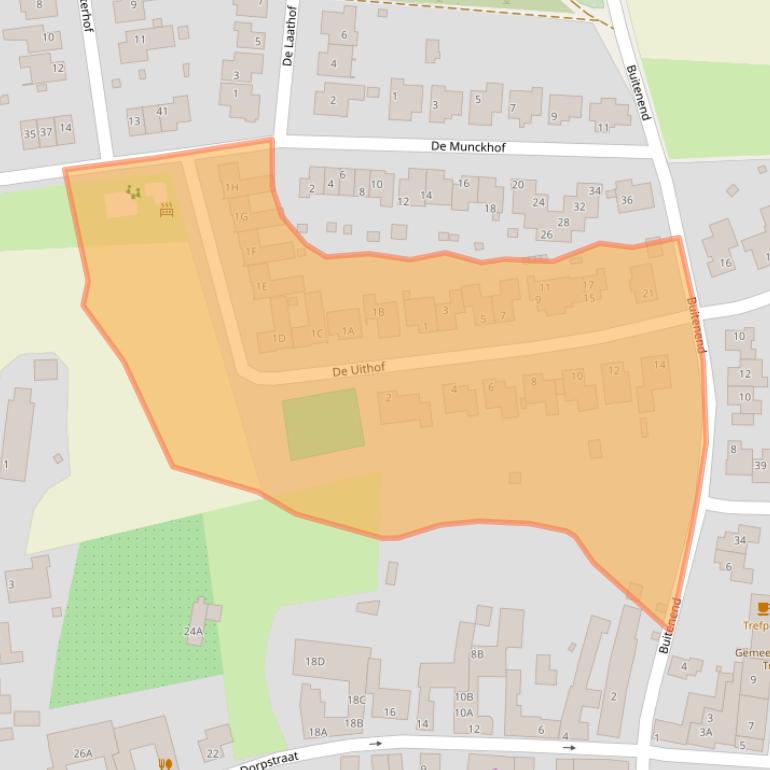 Kaart van postcodegebied 6265BG.