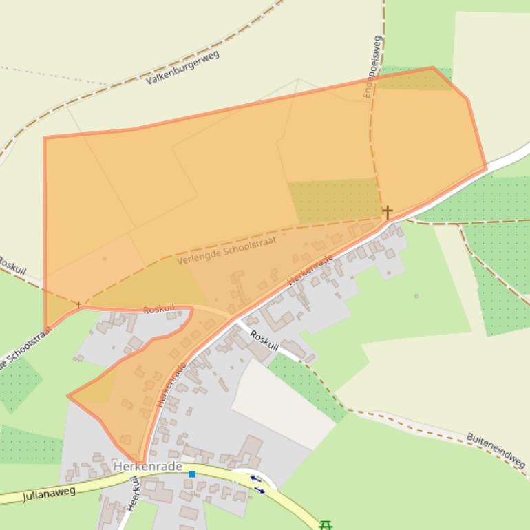 Kaart van postcodegebied 6265NH.