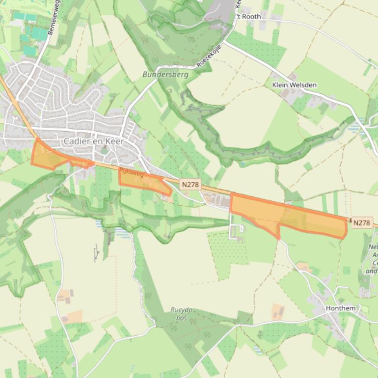 Kaart van postcodegebied 6267AH.