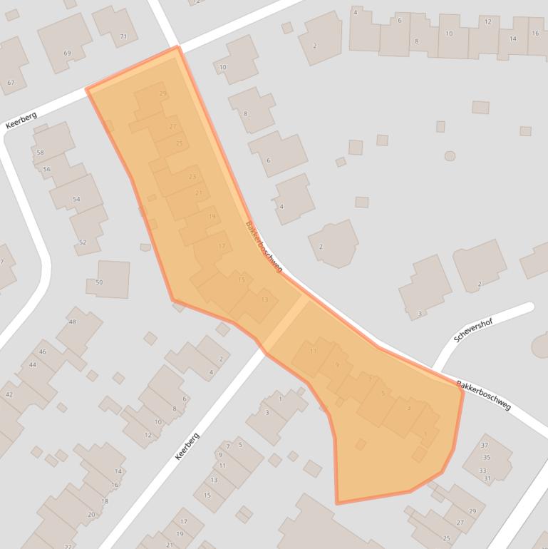 Kaart van postcodegebied 6267AK.