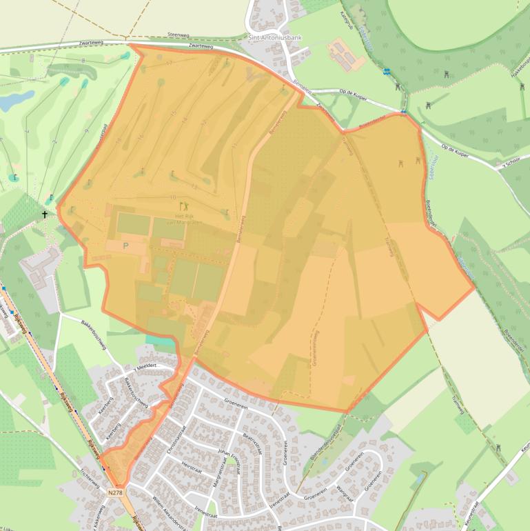 Kaart van postcodegebied 6267AL.