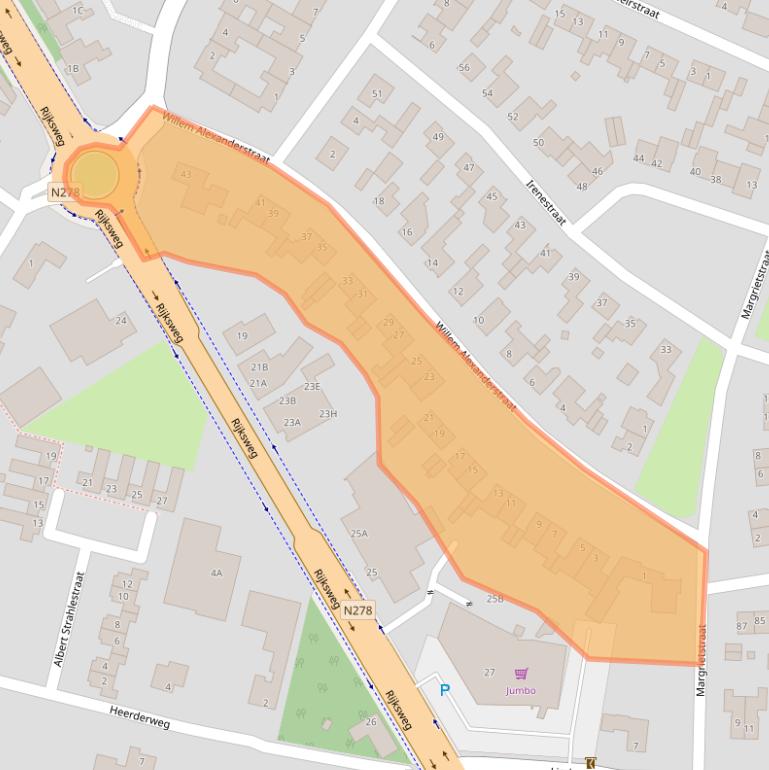 Kaart van postcodegebied 6267AP.