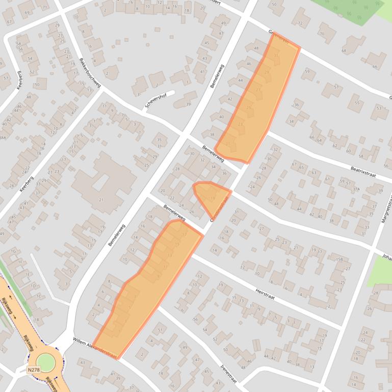 Kaart van postcodegebied 6267AS.
