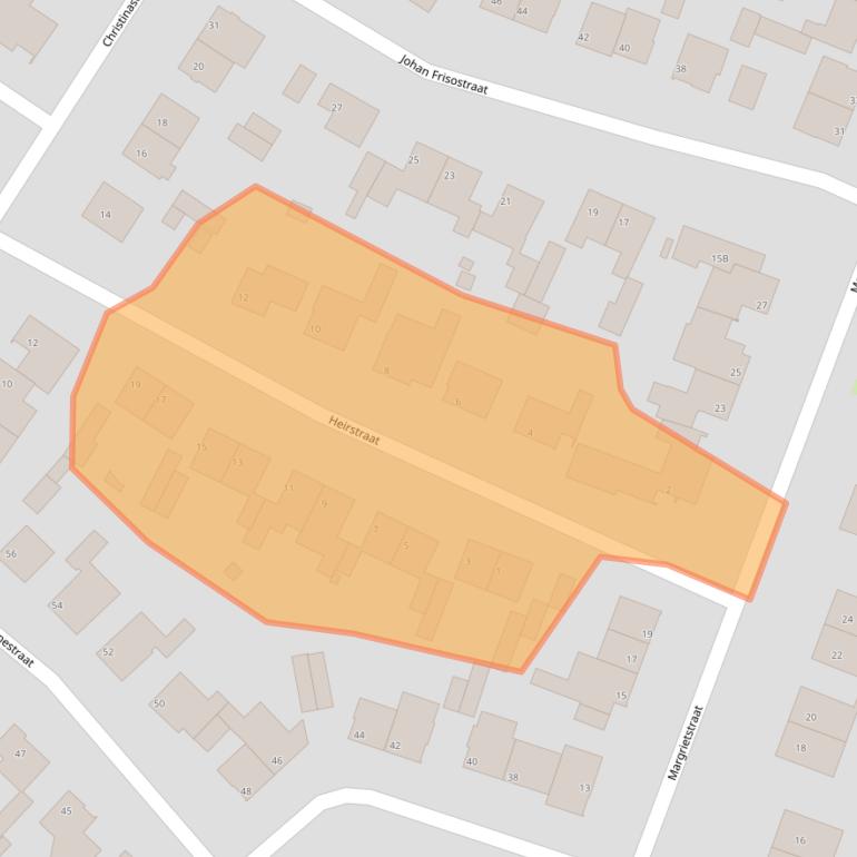 Kaart van postcodegebied 6267BA.