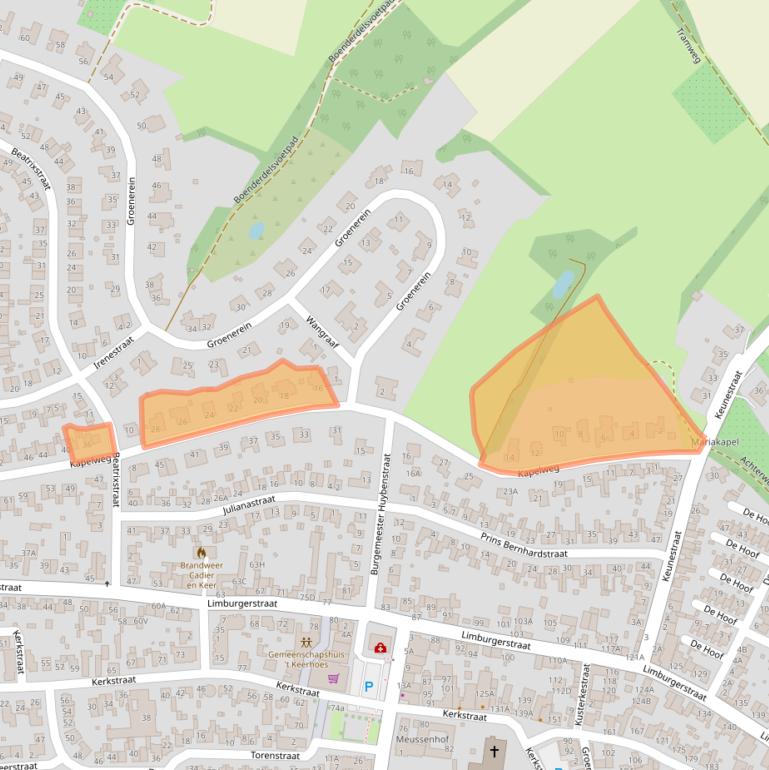 Kaart van postcodegebied 6267BW.