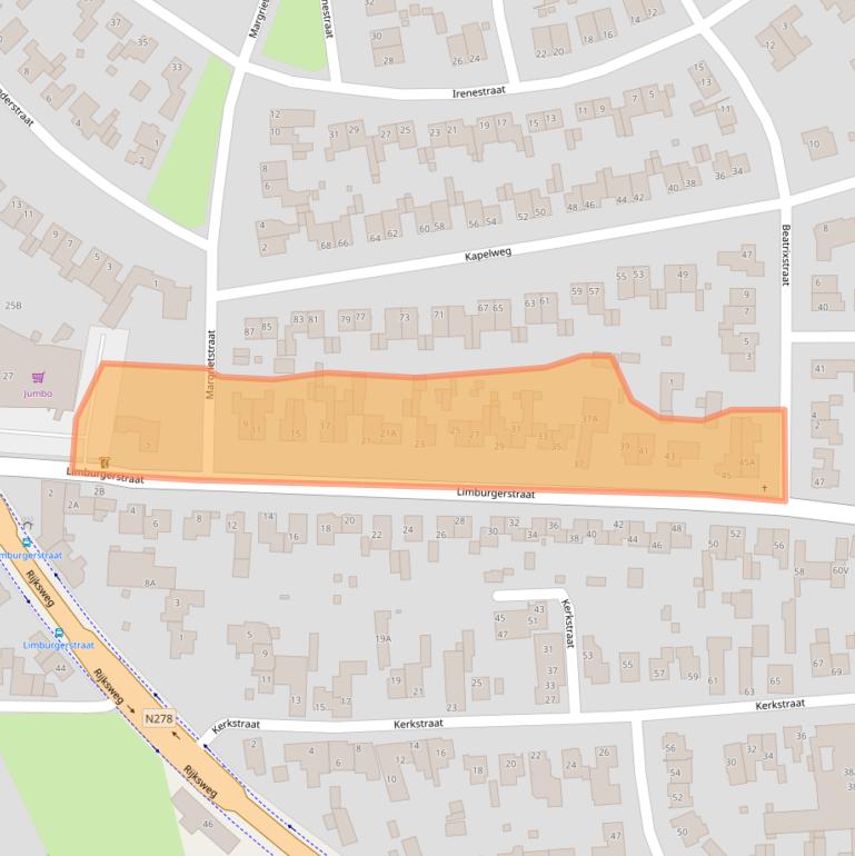 Kaart van postcodegebied 6267CA.