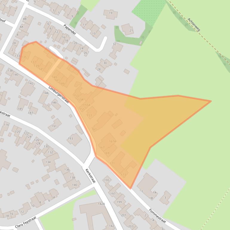 Kaart van postcodegebied 6267CD.