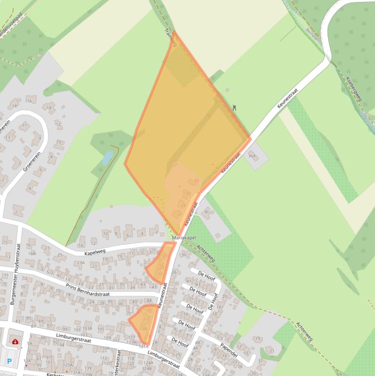 Kaart van postcodegebied 6267CP.