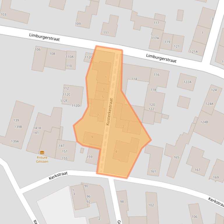 Kaart van postcodegebied 6267CV.