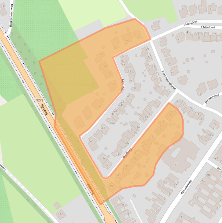 Kaart van postcodegebied 6267DB.