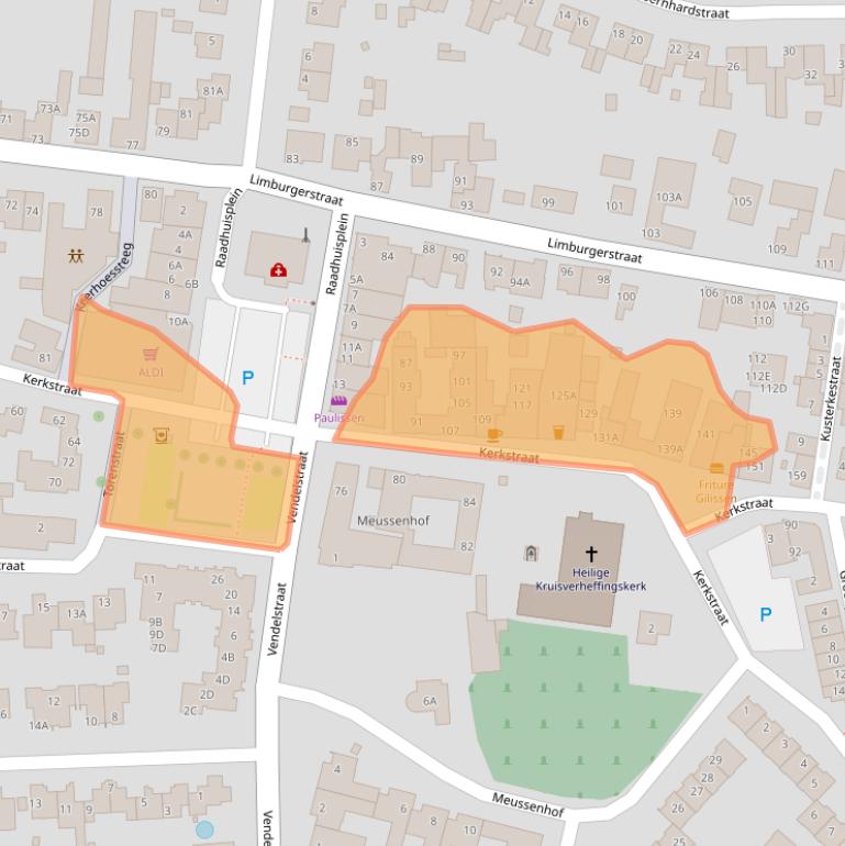 Kaart van postcodegebied 6267EC.