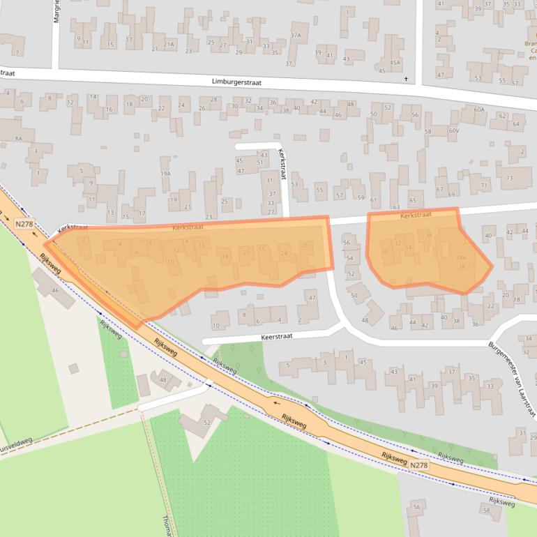 Kaart van postcodegebied 6267ED.