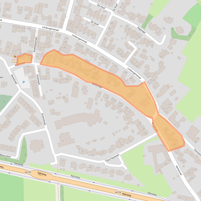 Kaart van postcodegebied 6267EJ.